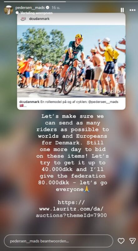 Flash Raffle Items Mads Pedersen to the rescue as two Danish U23 riders make Worlds