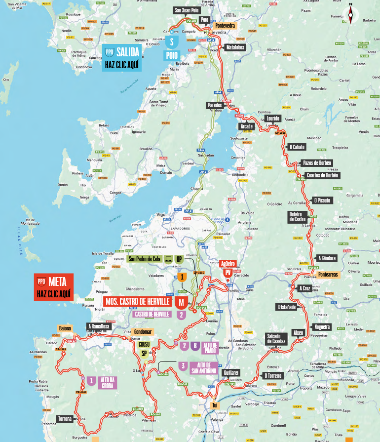 Routekaart voor Etappe 16