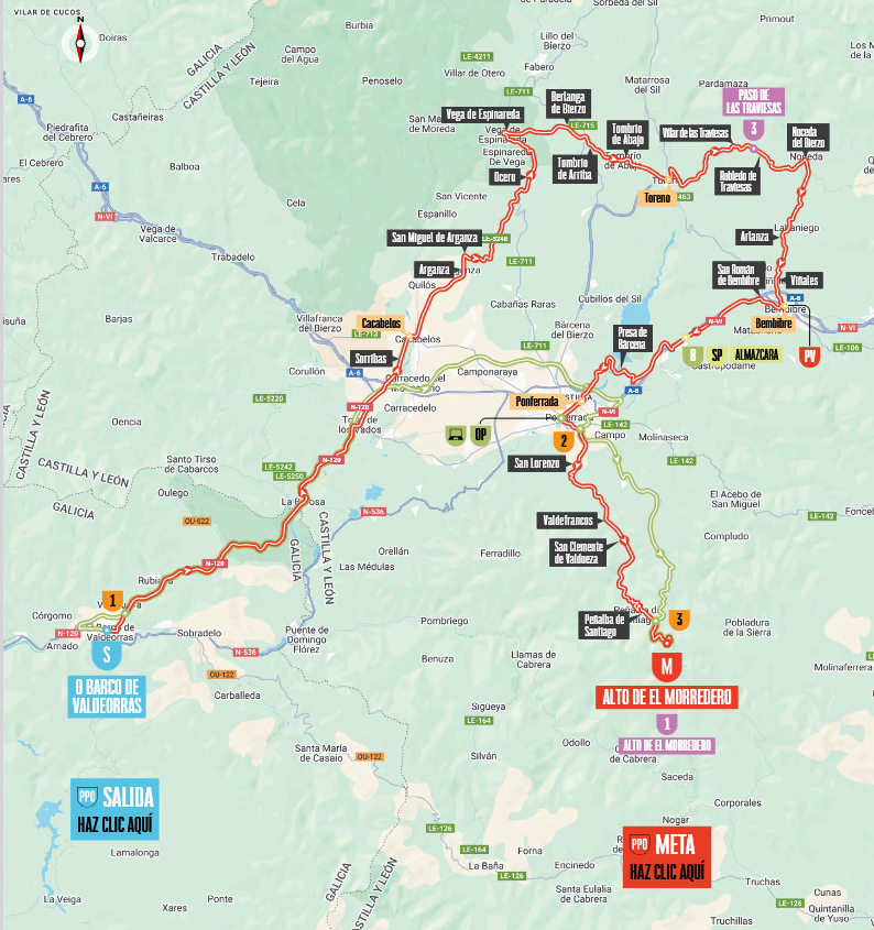 Routekaart voor Etappe 17
