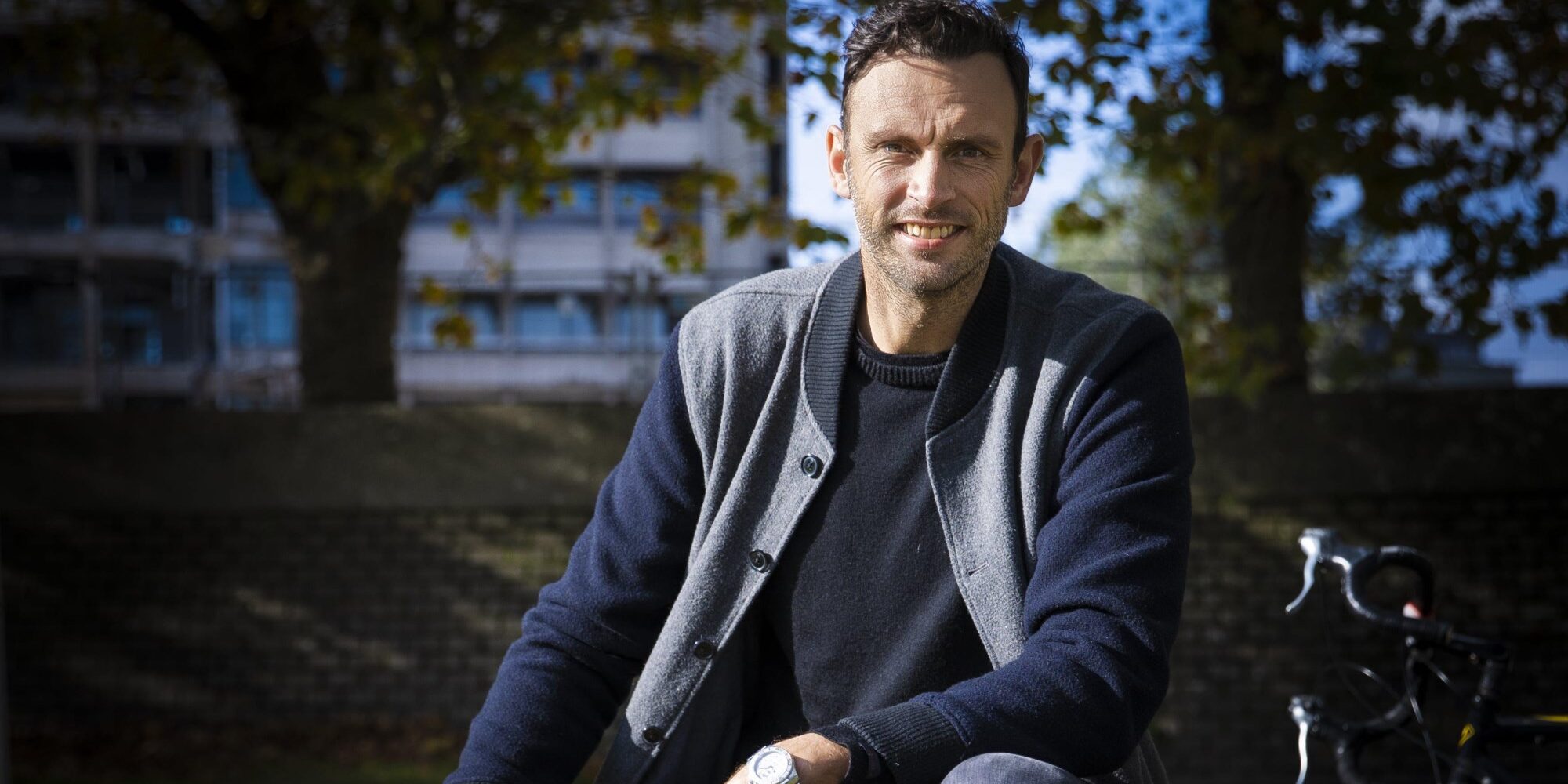 Tomas Van Den Spiegel, CEO of Flanders Classics, smiling portrait in Gent