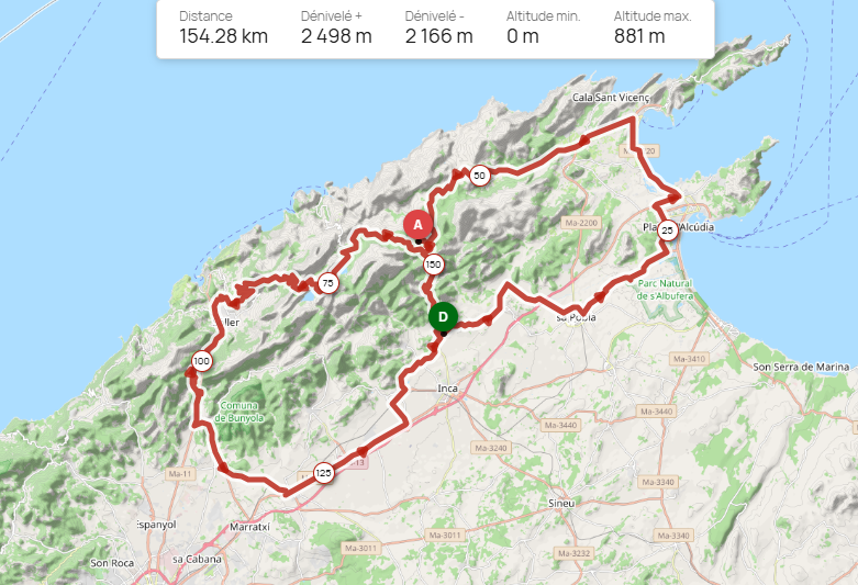 Routekaart voor Etappe 