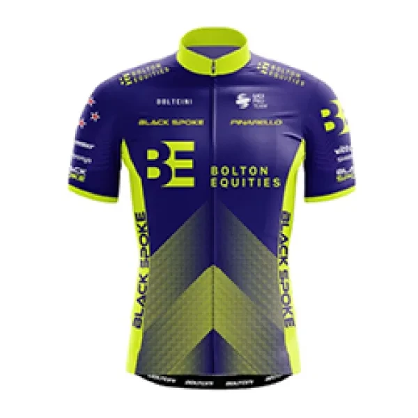  Bolton Equities Black Spoke Pro Cycling shirt